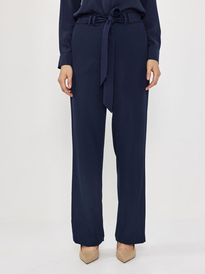 מכנסיים + חגורה  PROMO בצבע כחול