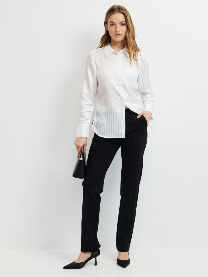 מכנסיים PROMO LINOR בצבע שחור