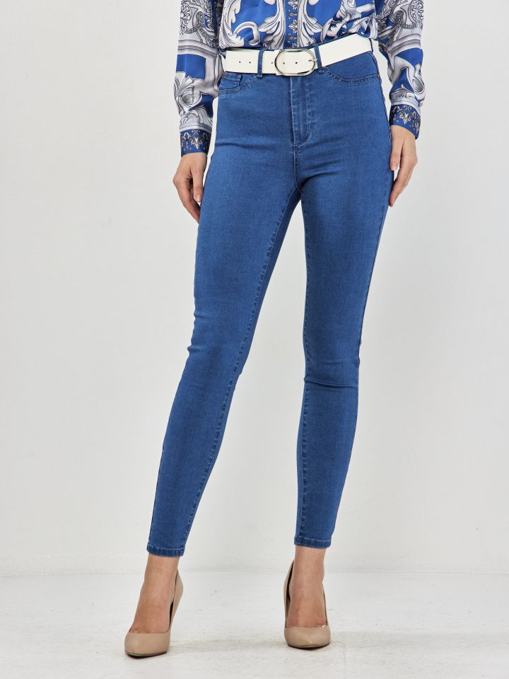 מכנסיים ג’ינס PROMO SKINNY בצבע ג’ינס בהיר