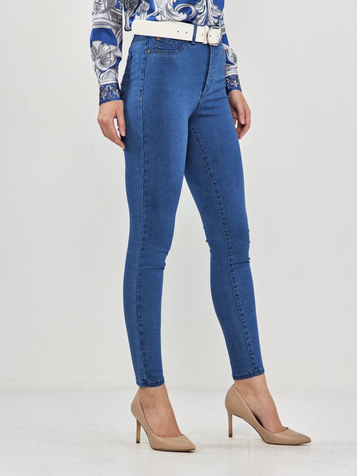מכנסיים ג’ינס PROMO SKINNY בצבע ג’ינס בהיר