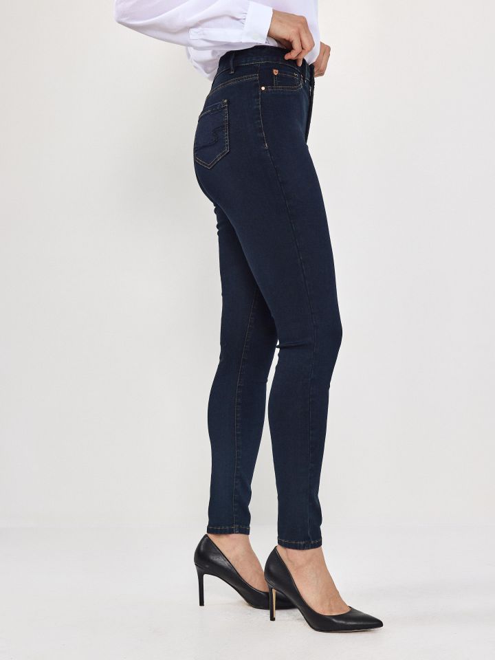 מכנסיים ג’ינס PROMO SKINNY בצבע ג’ינס כהה