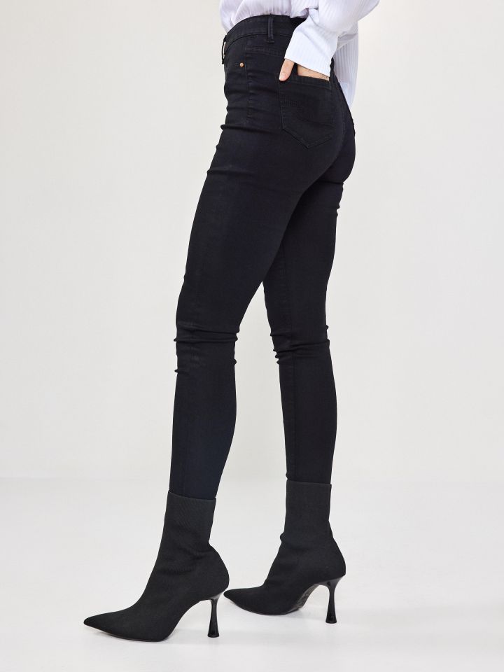 מכנסיים ג’ינס PROMO SKINNY בצבע שחור