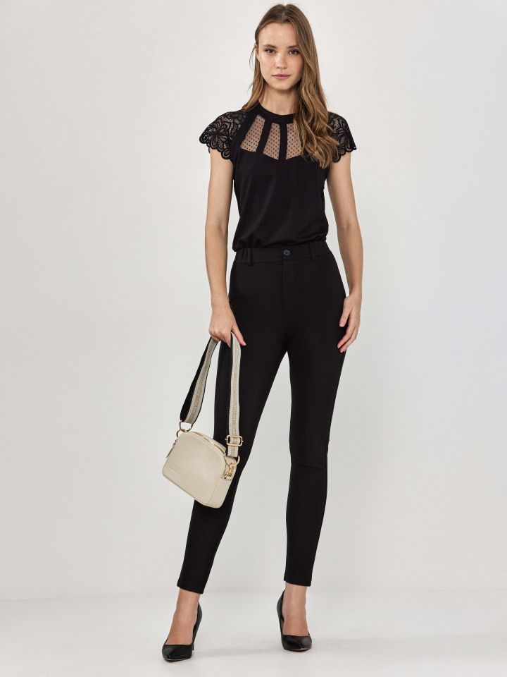 מכנסיים מילנו  PROMO בצבע שחור