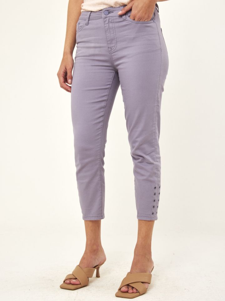 מכנסי דריל 7/8 איבקות PROMO בצבע סגול מעושן