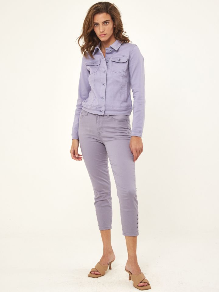 מכנסי דריל 7/8 איבקות PROMO בצבע סגול מעושן