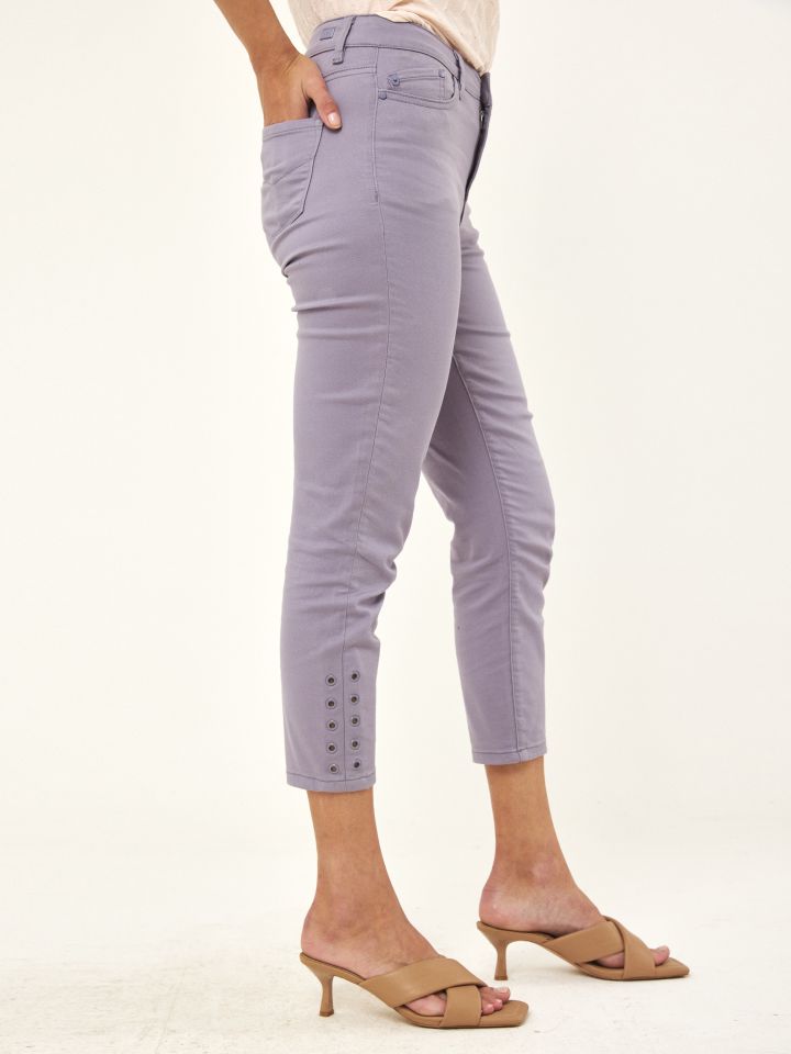 מכנסי דריל 7/8 איבקות PROMO בצבע סגול מעושן