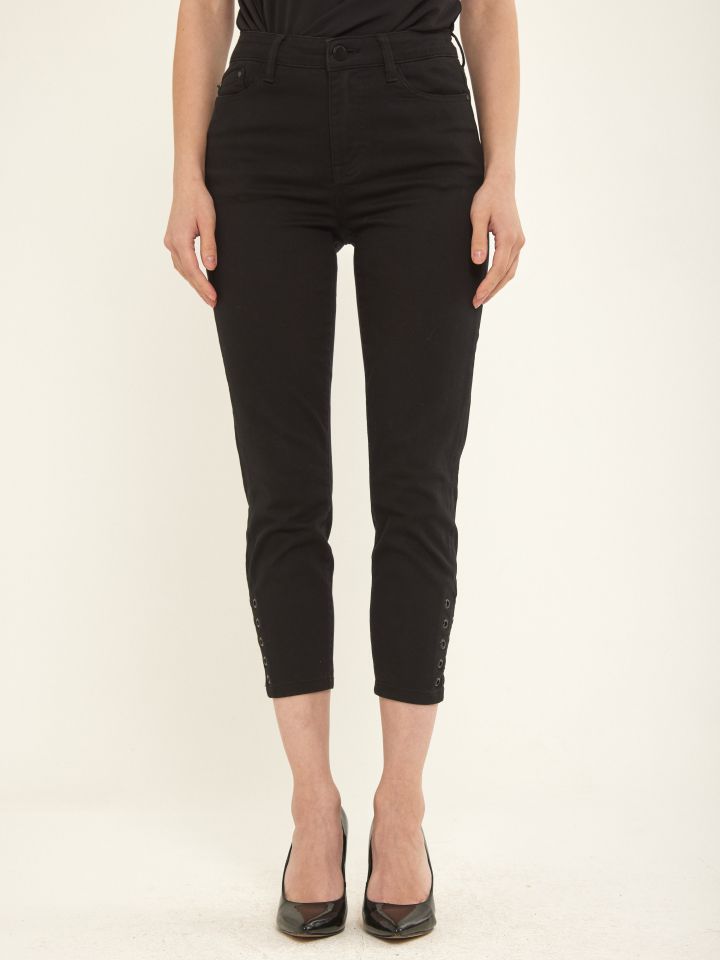 מכנסי דריל 7/8 איבקות PROMO בצבע שחור