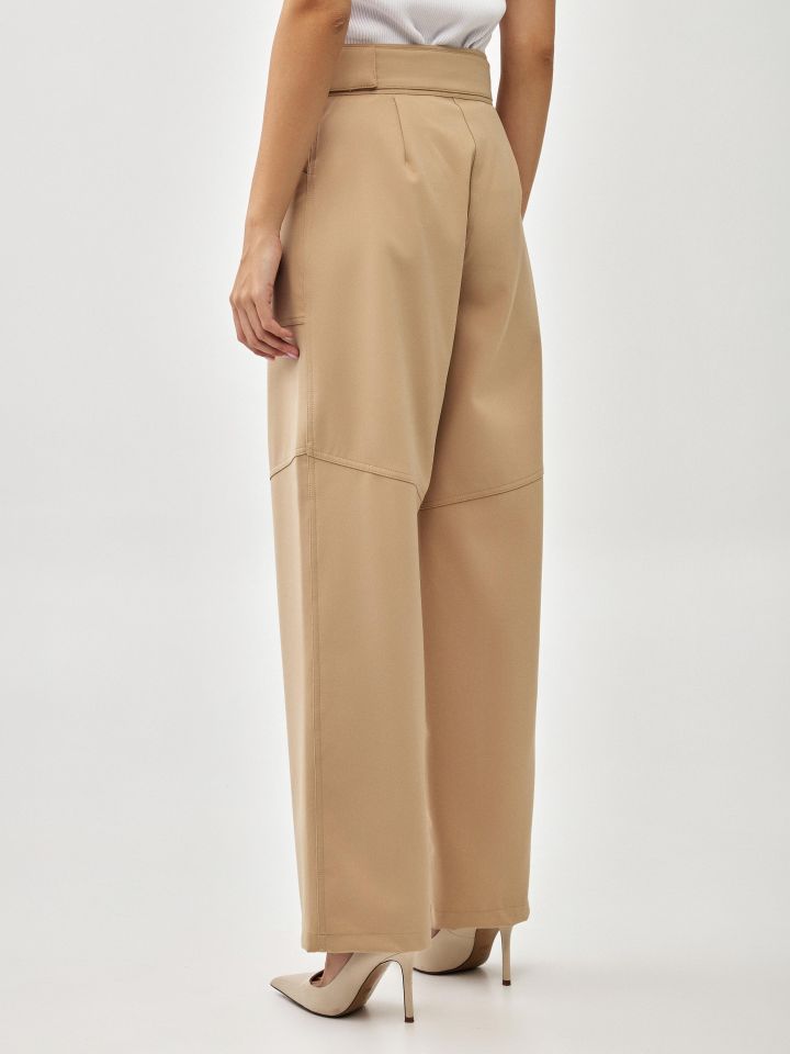 מכנסיים + חגורה YASMIN בצבע זהב