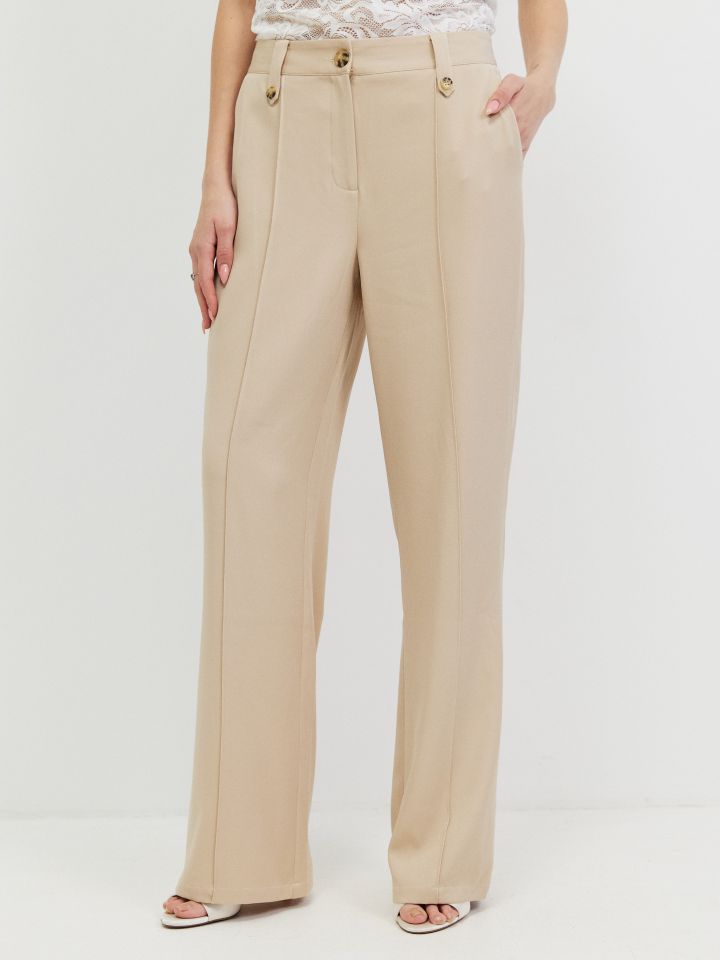 מכנסיים לולאות PROMO בצבע בייז קפוצינו