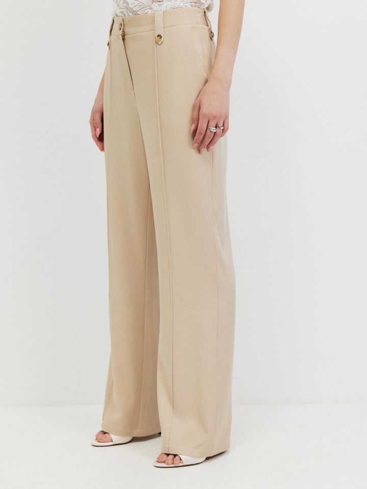 מכנסיים לולאות PROMO בצבע בייז קפוצינו