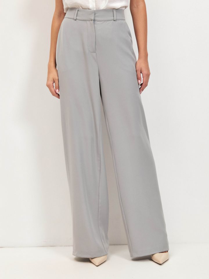 מכנסיים כיסים PROMO בצבע אפור כסף