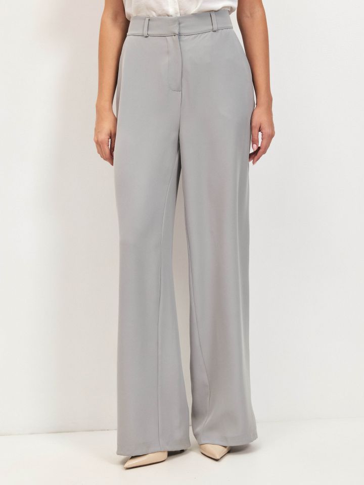 מכנסיים כיסים PROMO בצבע אפור כסף