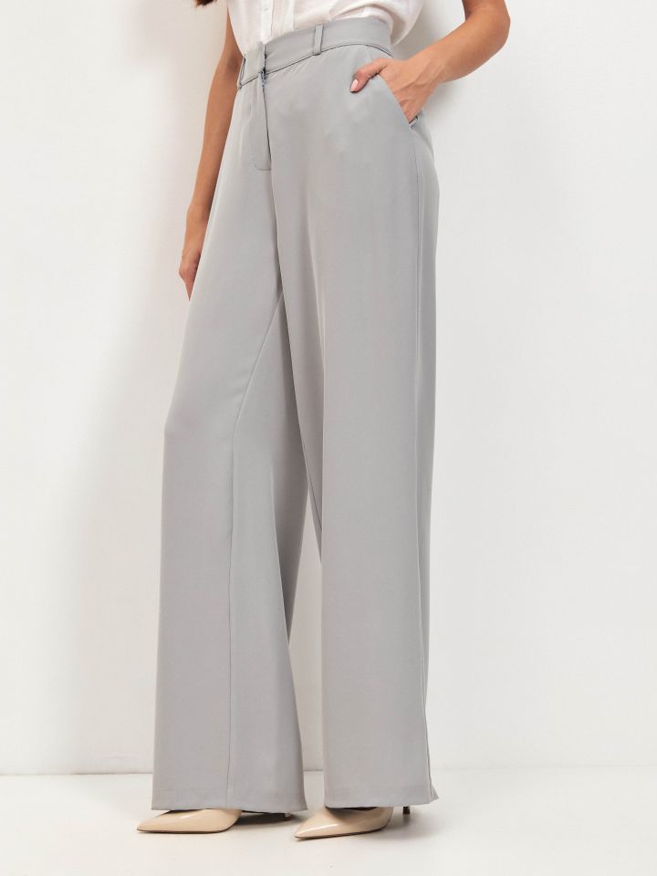 מכנסיים כיסים PROMO בצבע אפור כסף