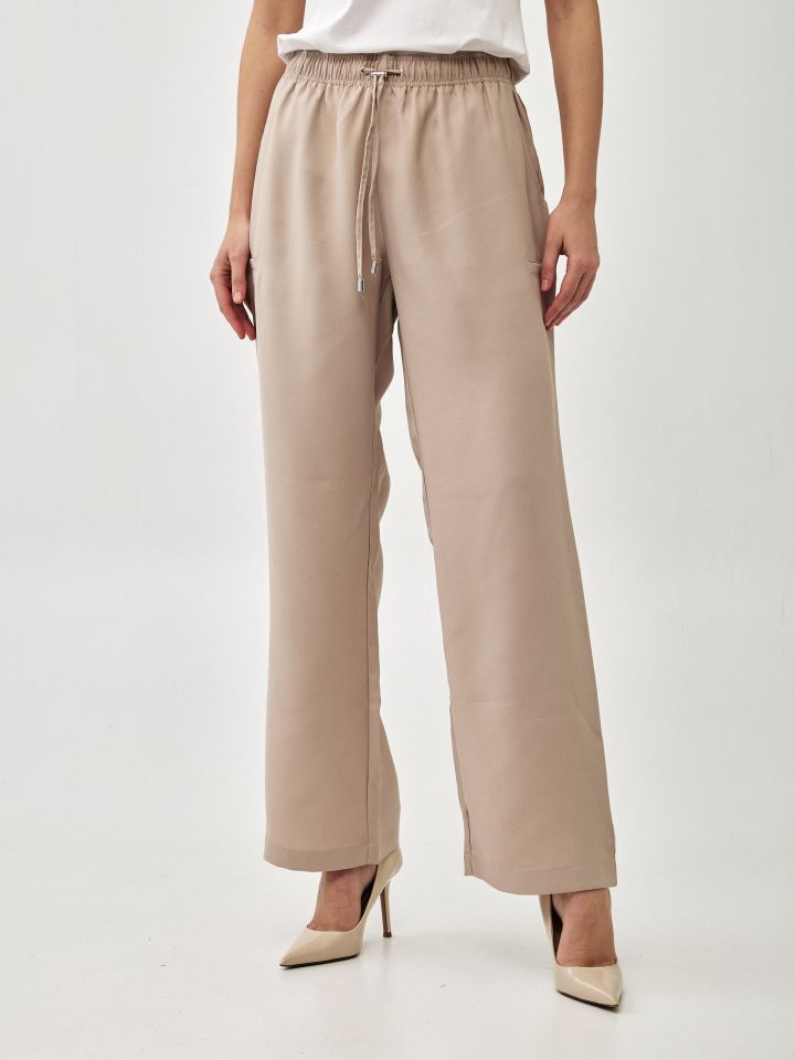 מכנסיים קשירה ROMI PROMO בצבע קאמל