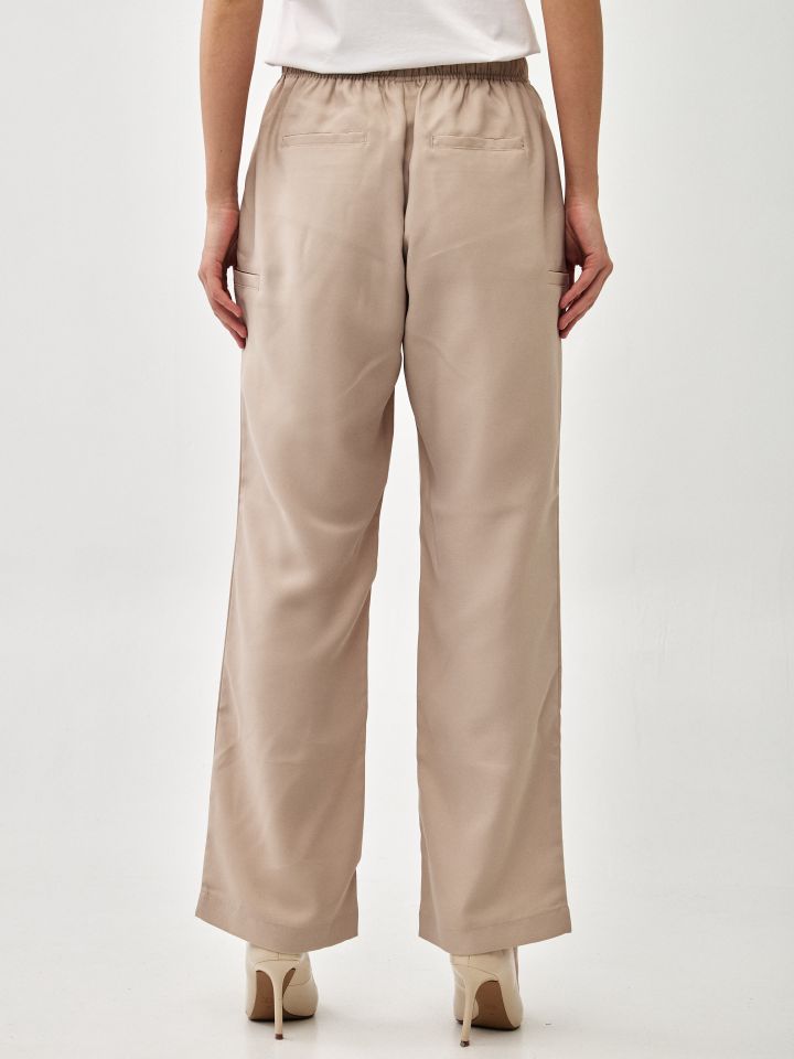 מכנסיים קשירה ROMI PROMO בצבע קאמל