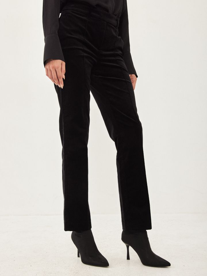 מכנס קטיפה  ROMI בצבע שחור