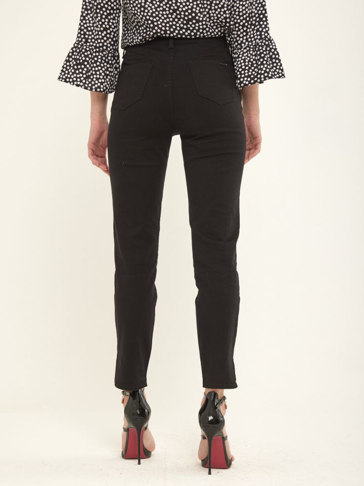 מכנסי דריל שליץ צד  PROMO בצבע שחור