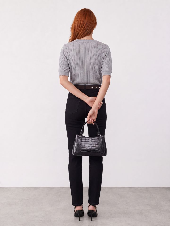 מכנסיים ג’ינס SKINNY בצבע שחור