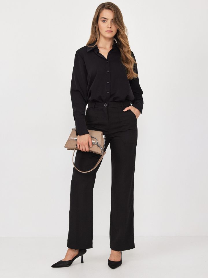 מכנסיים LIA בצבע שחור