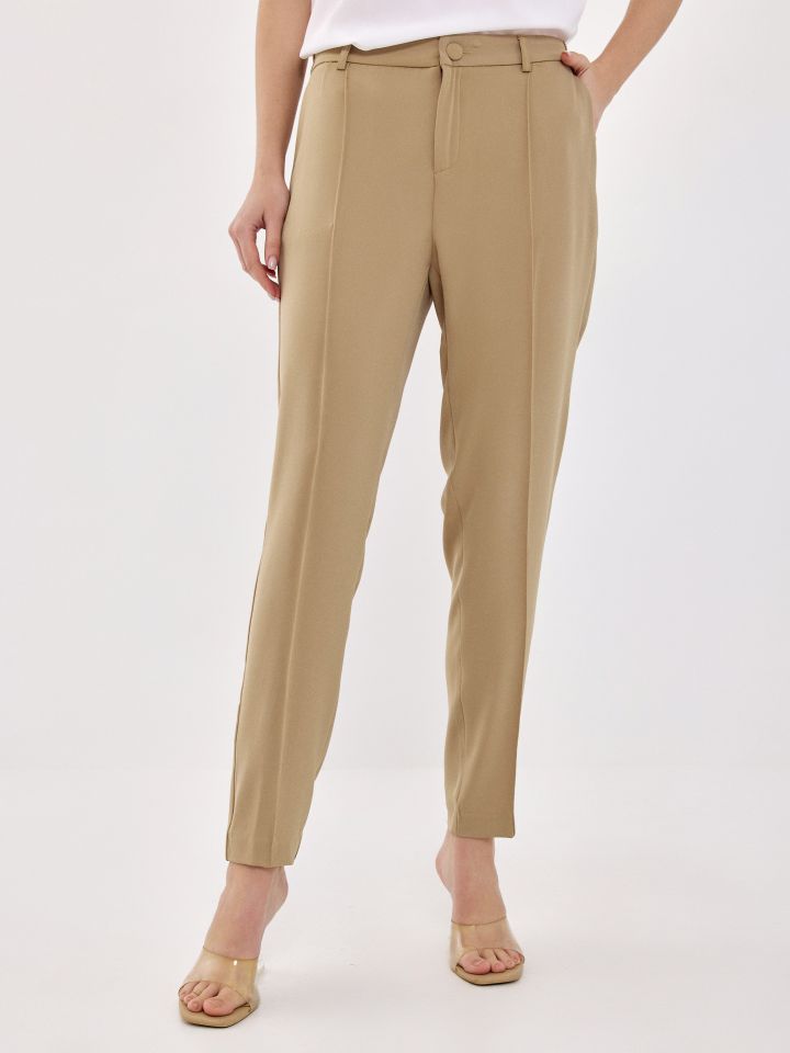 מכנסיים גומי בגב PROMO בצבע בייז’