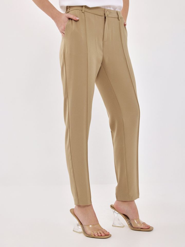 מכנסיים גומי בגב PROMO בצבע בייז’