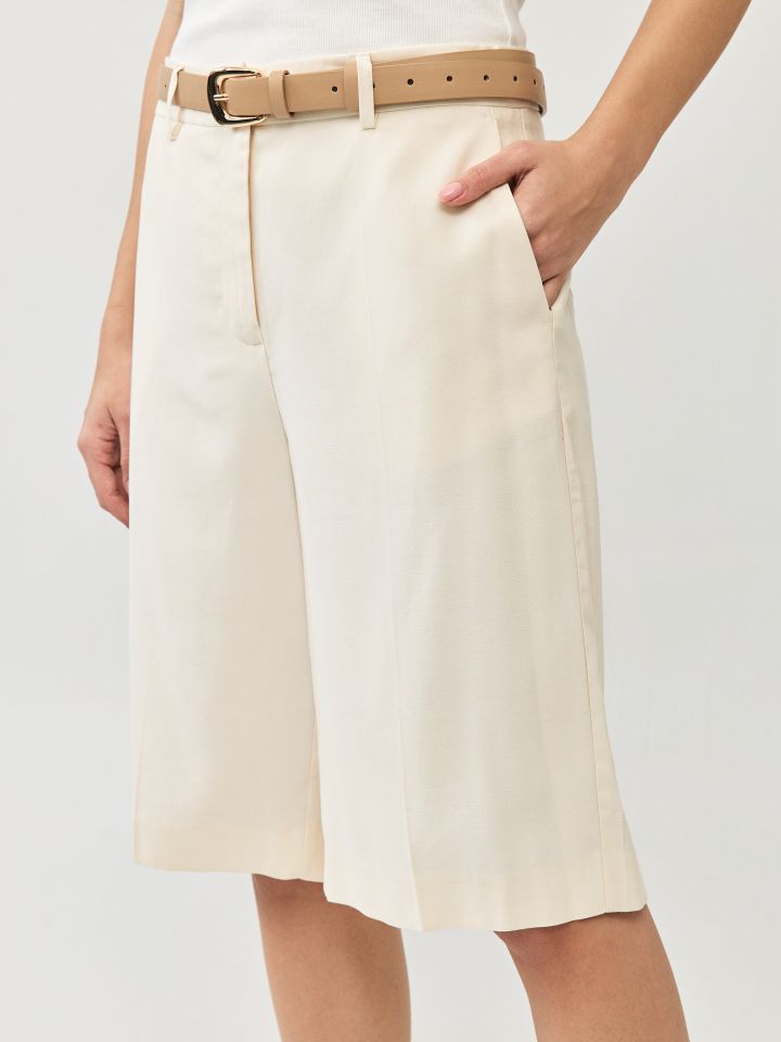 מכנסיים ברמודה PROMO LIA בצבע שמפניה