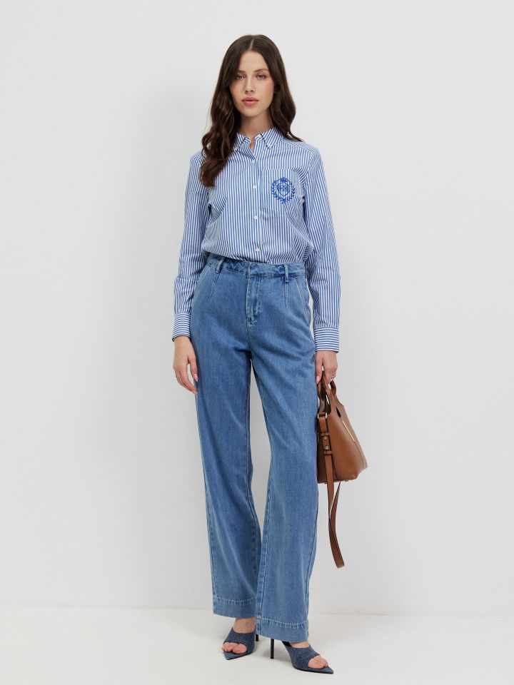 מכנסיים ג’ינס  SHIRA בצבע ג’ינס בהיר