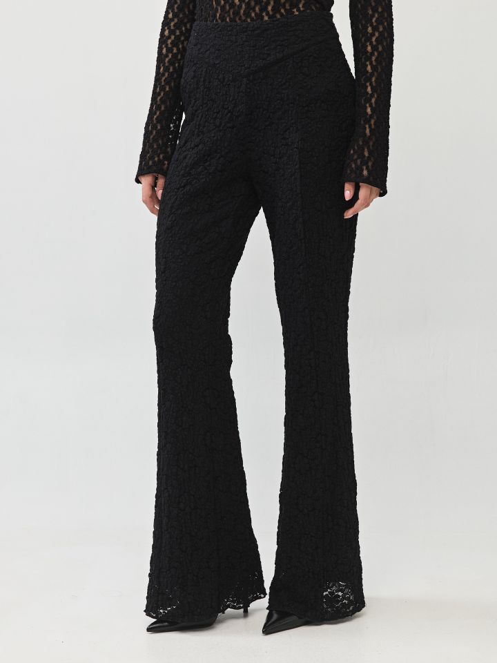 מכנסיים תחרה בצבע שחור