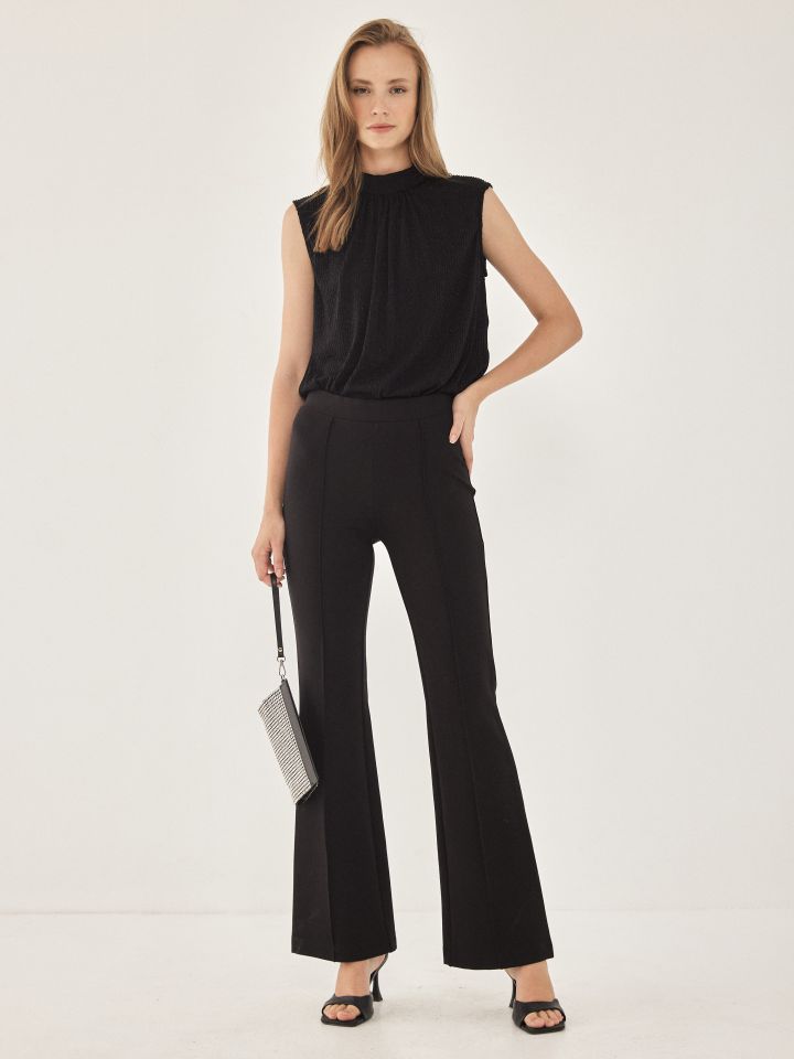 מכנסי מילאנו סאן טרופה בצבע שחור