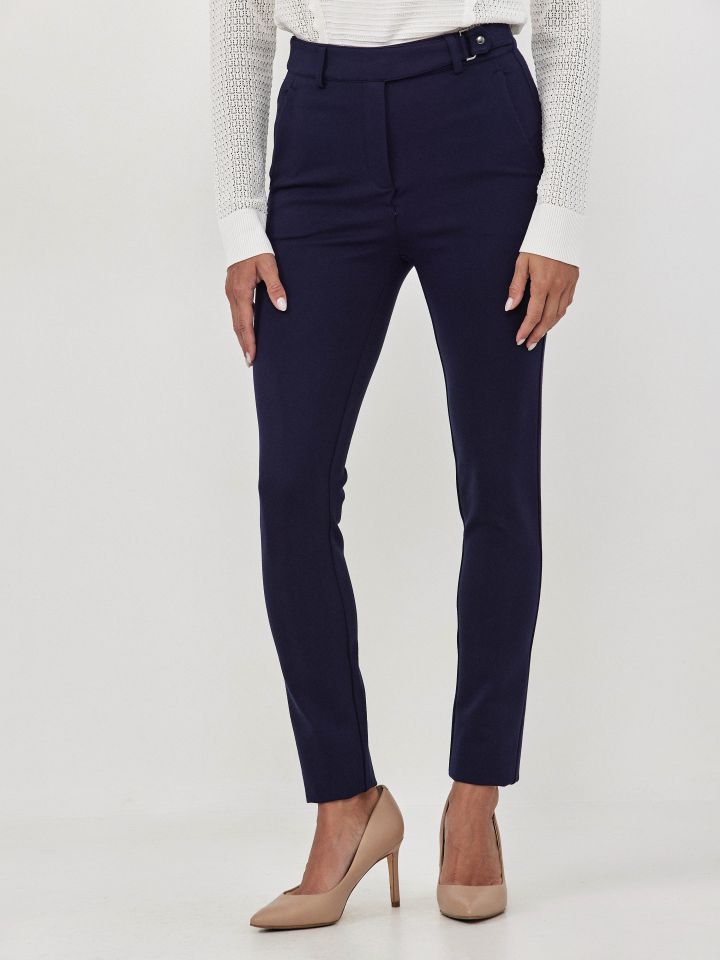 מכנסיים מילנו SHIRA PROMO בצבע נייבי