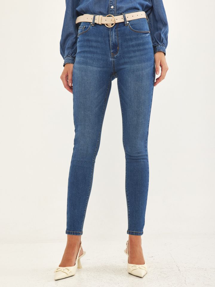 מכנסי ג’ינס SKINNY PROMO בצבע ג’ינס