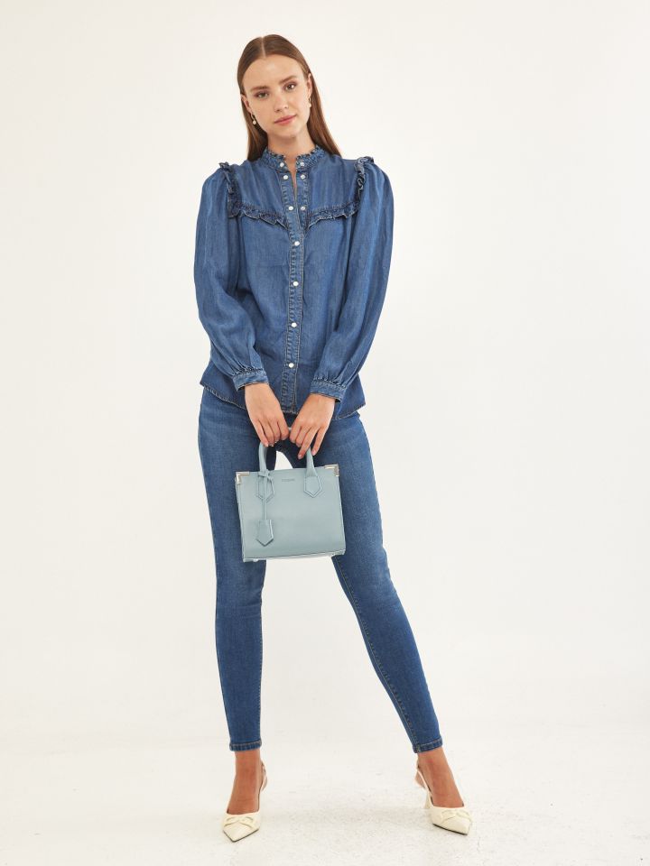 מכנסי ג’ינס SKINNY PROMO בצבע ג’ינס