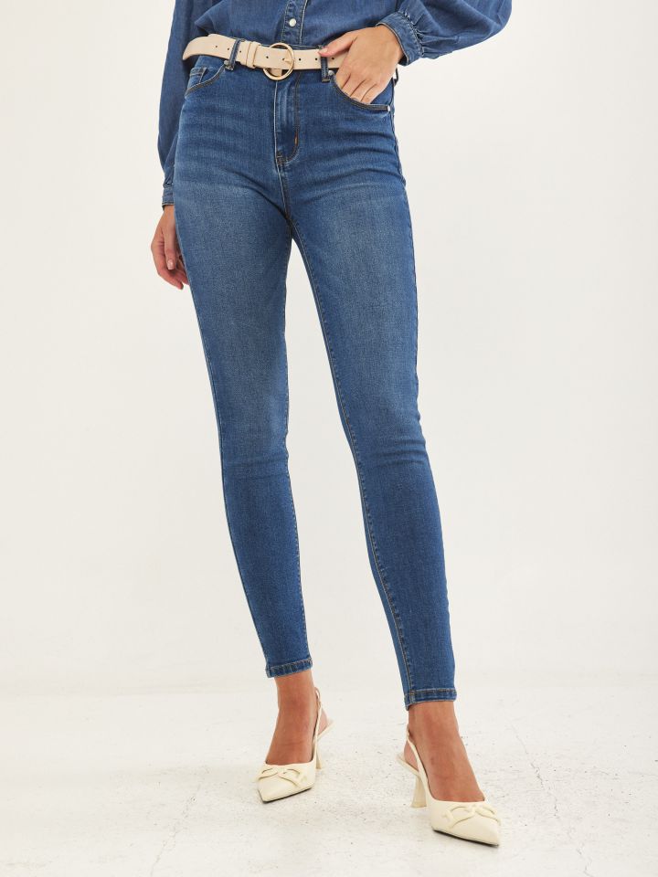 מכנסי ג’ינס SKINNY PROMO בצבע ג’ינס