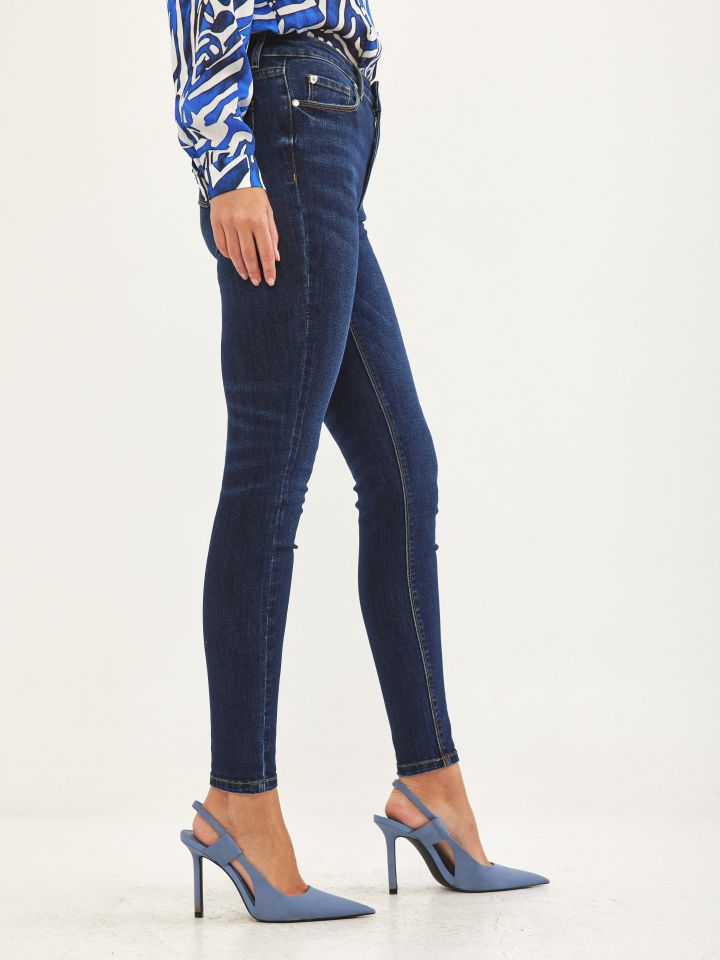 מכנסי ג’ינס SKINNY PROMO בצבע ג’ינס כהה