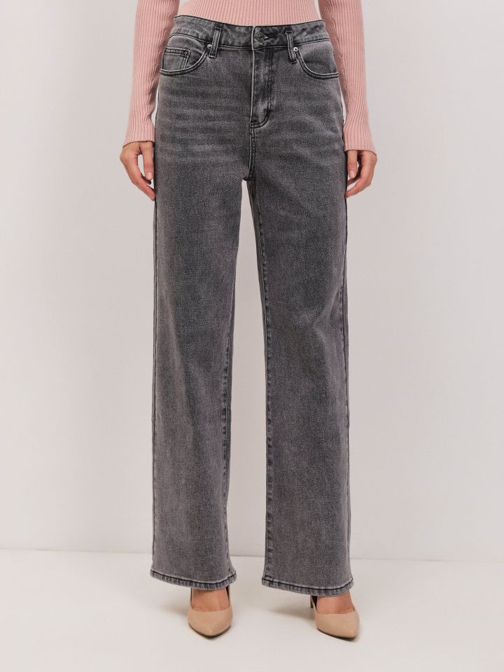 מכנסיים ג’ינס GRAY בצבע ג’ינס אפור