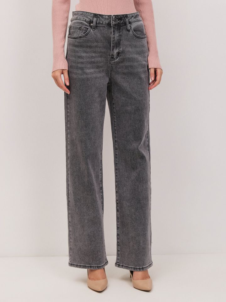 מכנסיים ג’ינס GRAY בצבע ג’ינס אפור