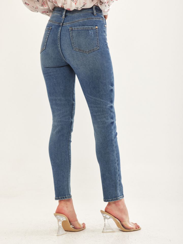 מכנסי ג’ינס ארוך PROMO בצבע ג’ינס בהיר