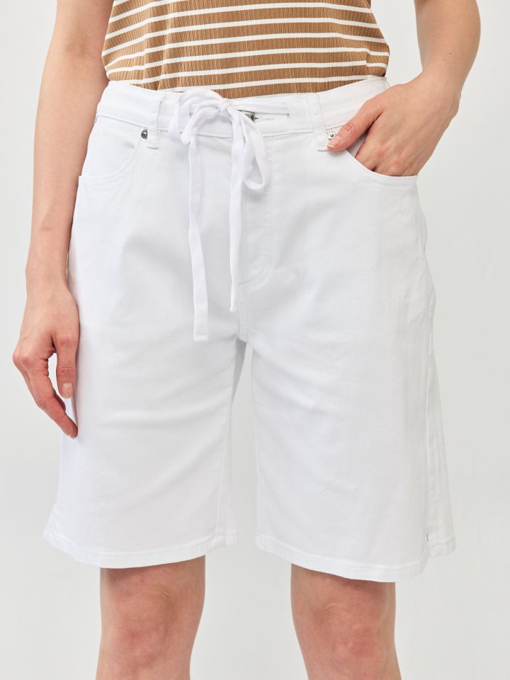 מכנסיים ברך PROMO בצבע לבן