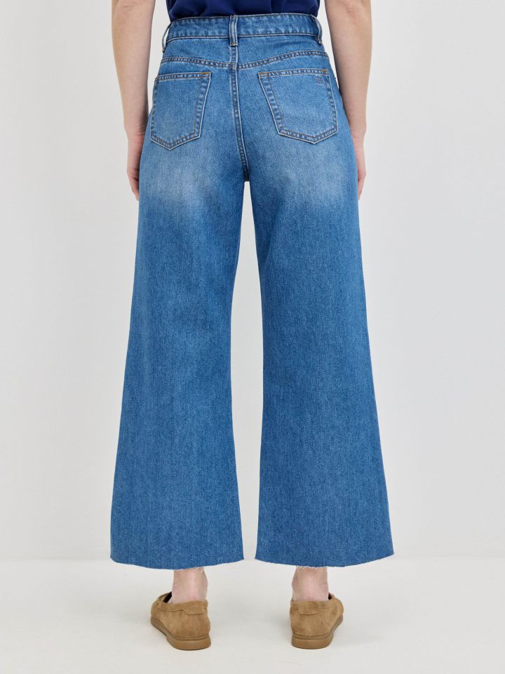 מכנסיים ג’ינס 7/8 PROMO בצבע ג’ינס