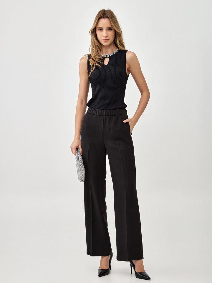 מכנסיים MONACO בצבע שחור