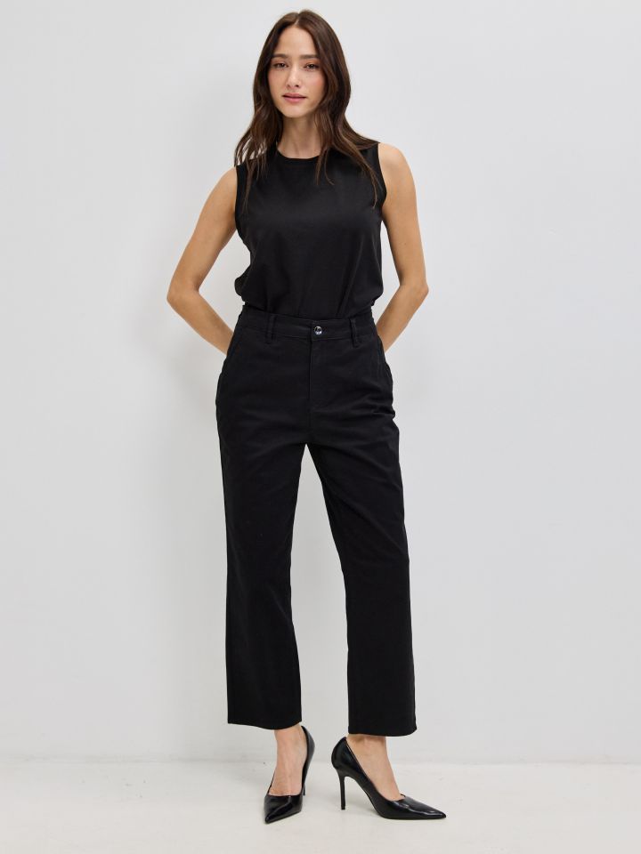 מכנסיים 8 כיסים PROMO בצבע שחור