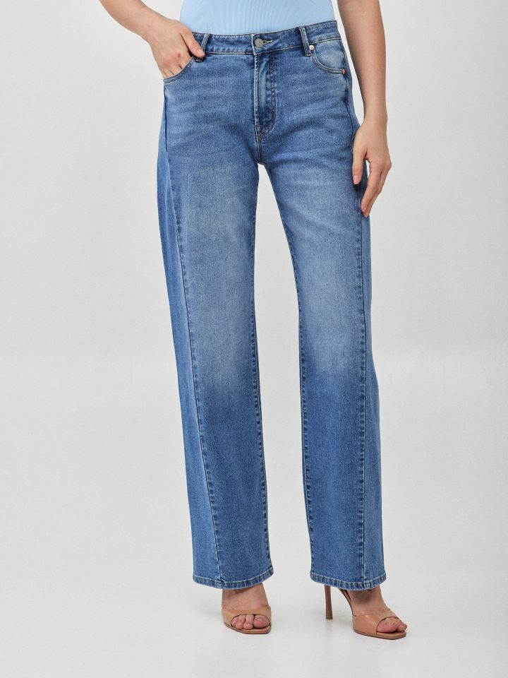 מכנסיים ג’ינס 8/9 LINOR בצבע ג’ינס בהיר