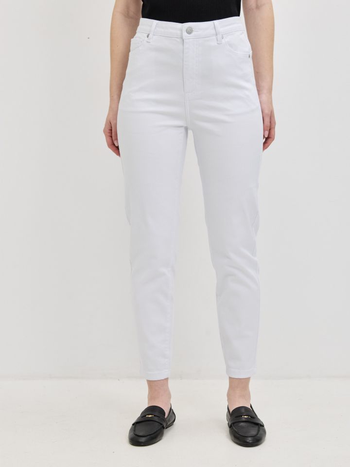 מכנסיים סקיני 7/8 PROMO בצבע לבן