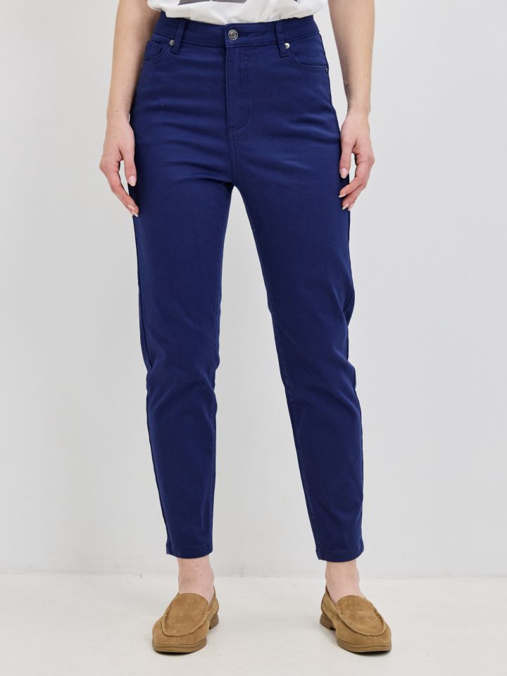 מכנסיים סקיני 7/8 PROMO בצבע כחול אינדיגו