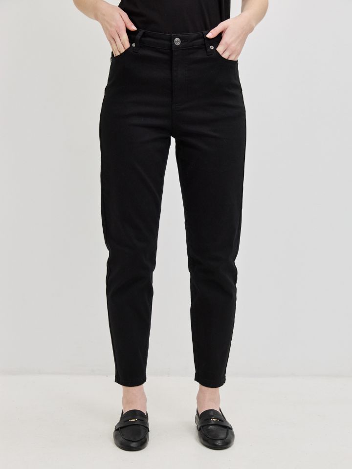 מכנסיים סקיני 7/8 PROMO בצבע שחור