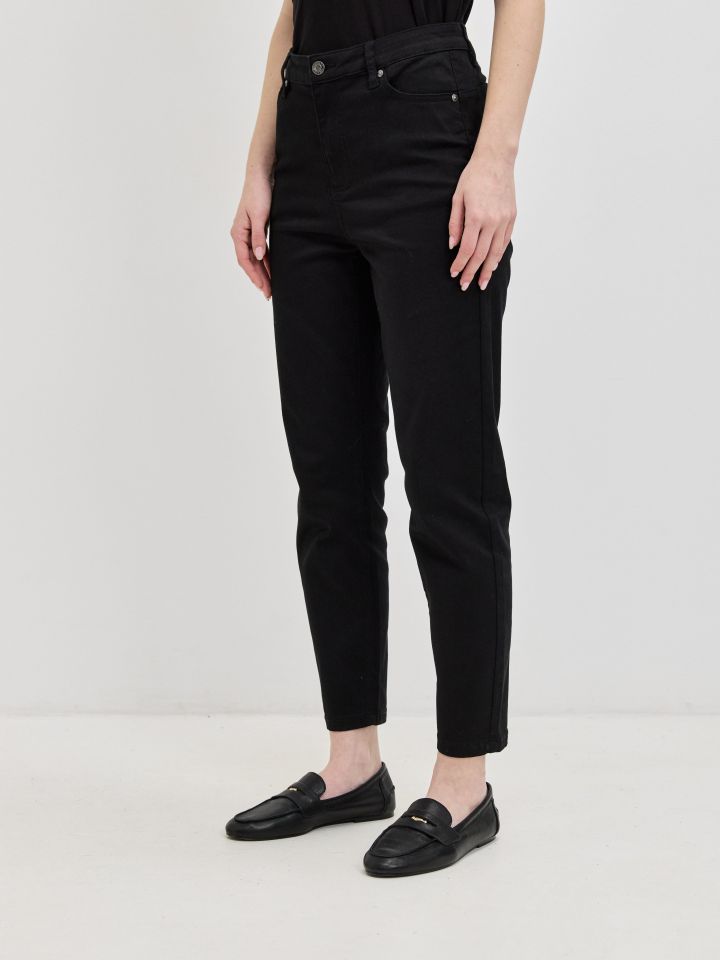 מכנסיים סקיני 7/8 PROMO בצבע שחור