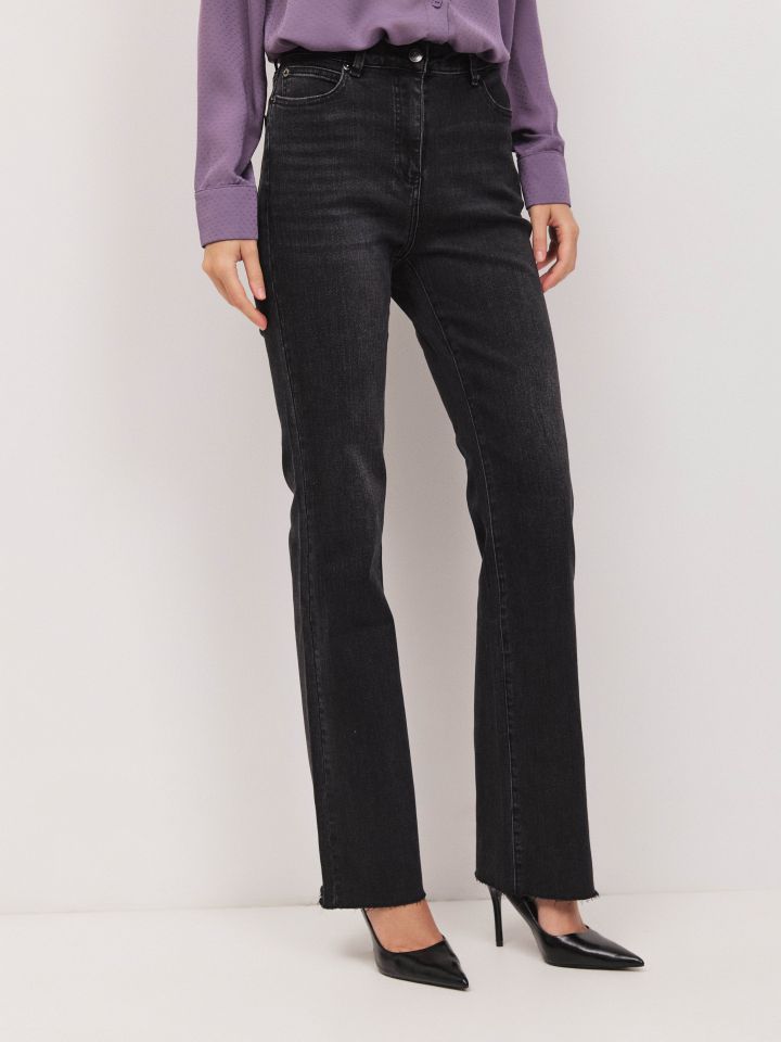 מכנסיים ג’ינס PROMO לולאות בצבע ג’ינס שחור