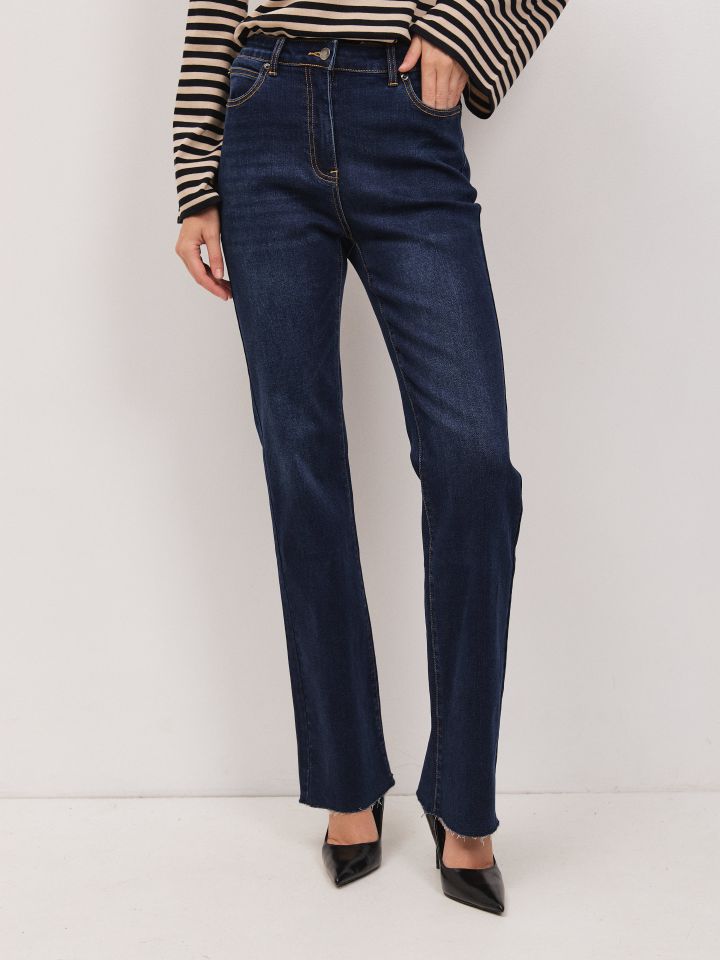 מכנסיים ג’ינס PROMO לולאות בצבע ג’ינס כהה