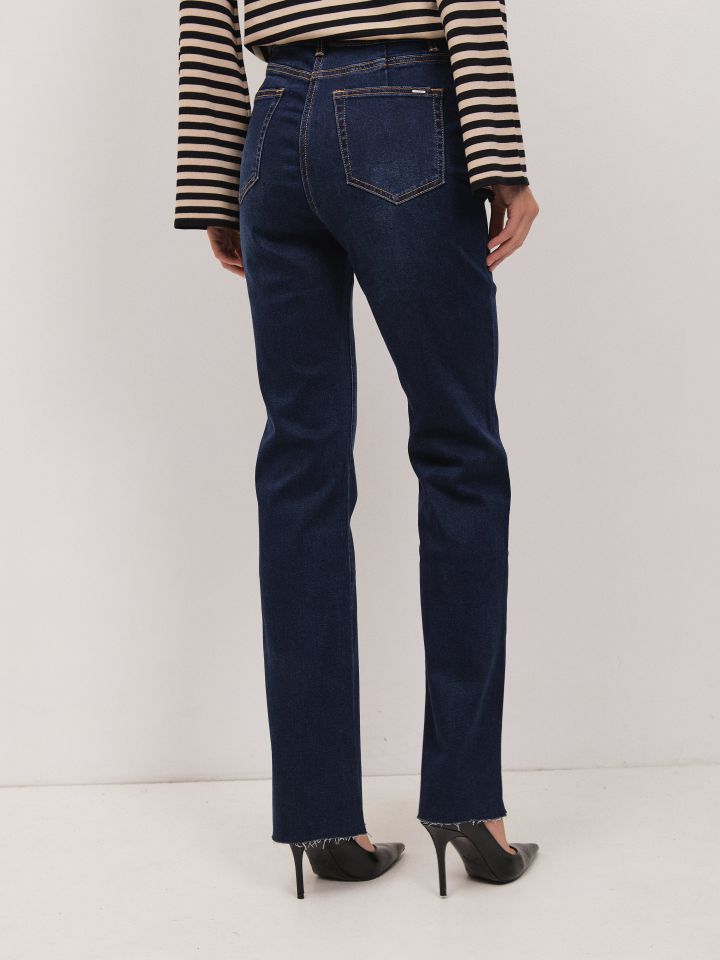 מכנסיים ג’ינס PROMO לולאות בצבע ג’ינס כהה