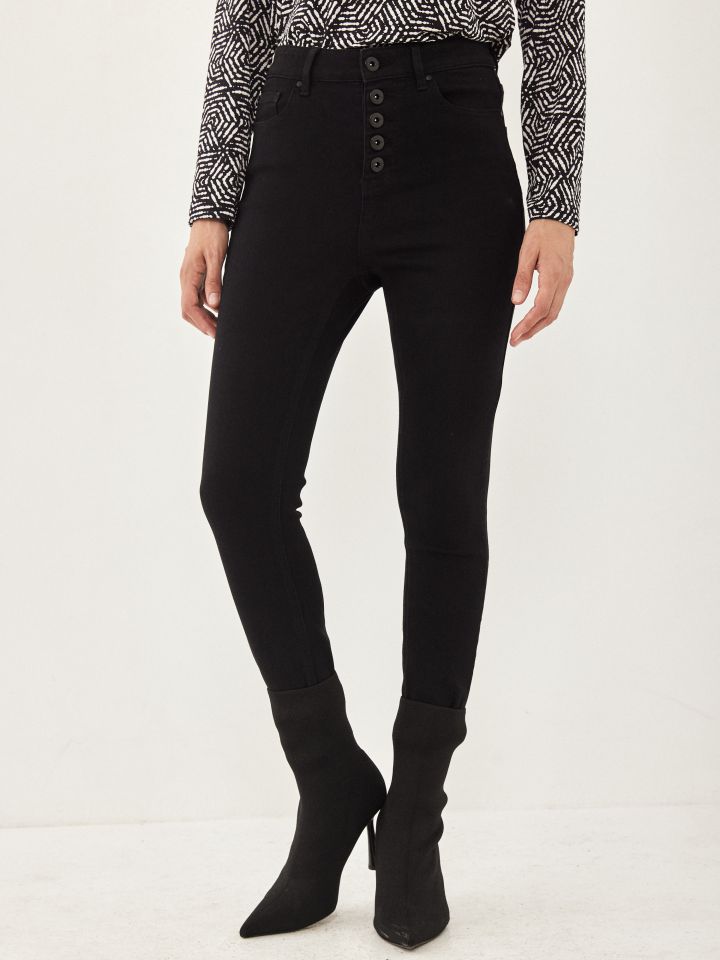 מכנסי ג’ינס SKINNY PROMO בצבע ג’ינס שחור